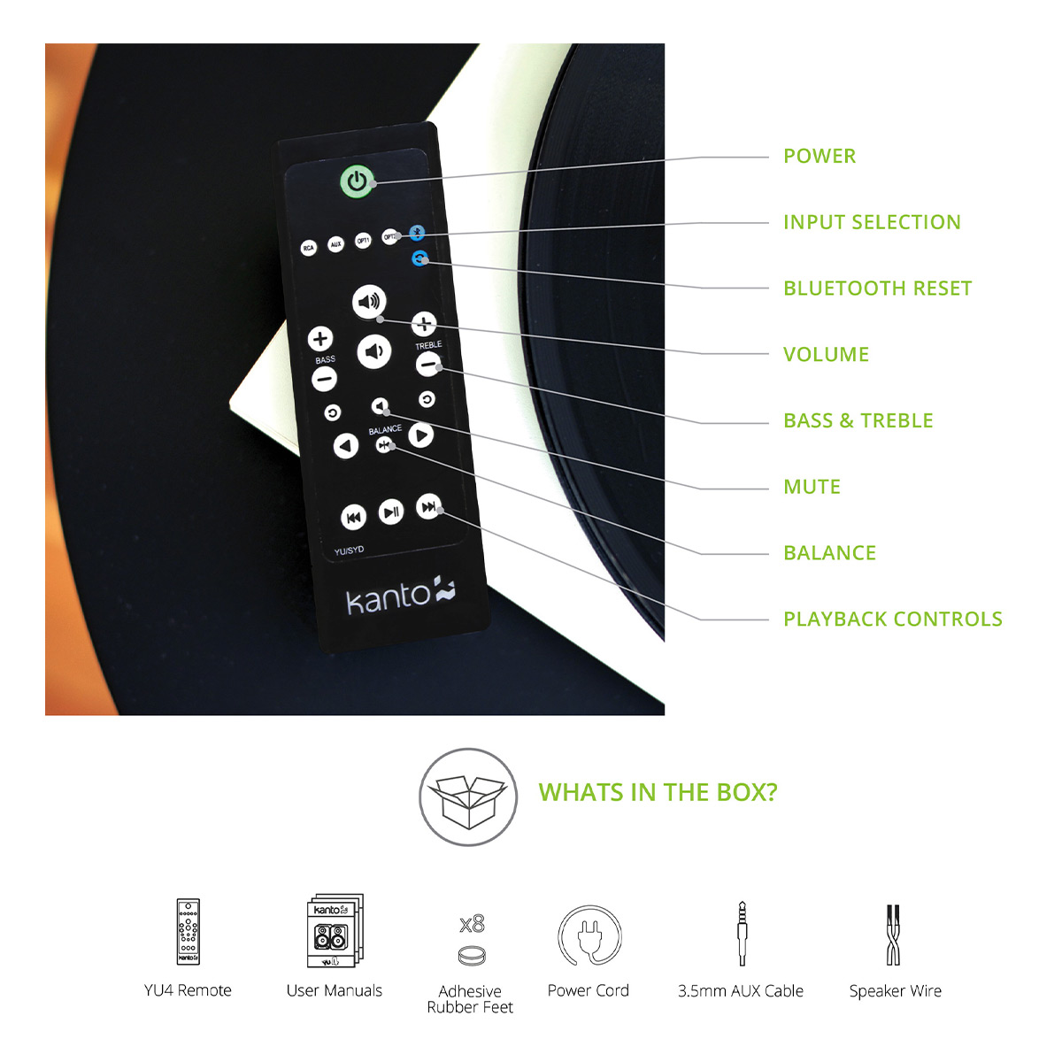 Kanto YU6 Powered Bookshelf Speakers with Built-In Bluetooth - Pair - Picture 26 of 28