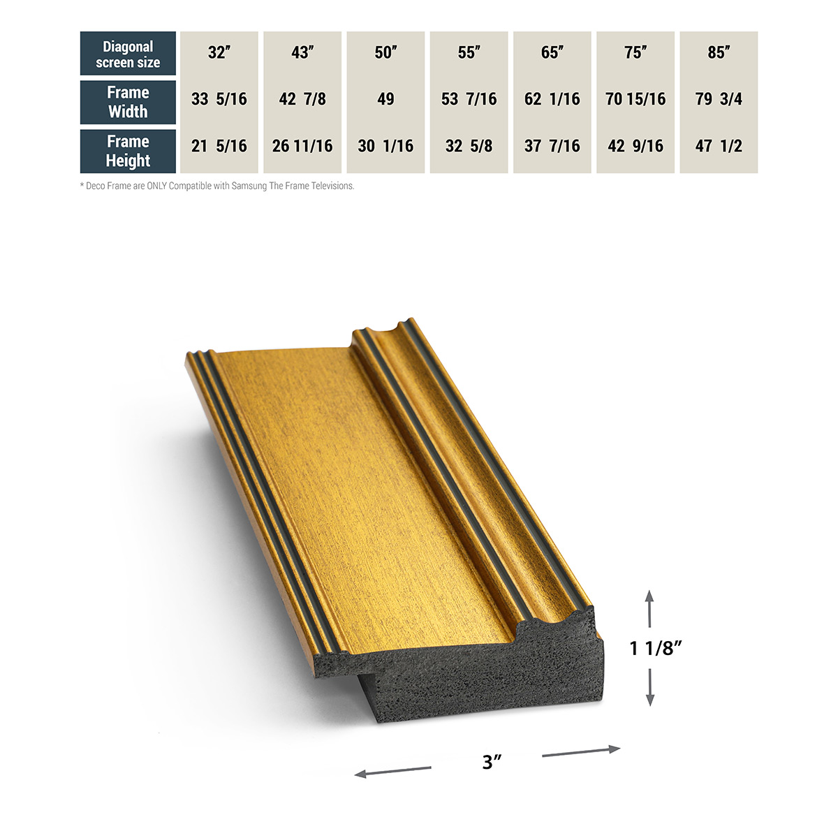 Deco TV Frames 32" Frame For Samsung The Frame TV 2021-2024