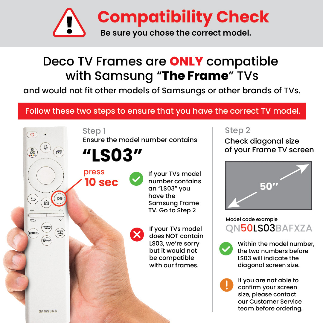 Deco TV Frames 75" Frame for Samsung The Frame TV 2021-2024