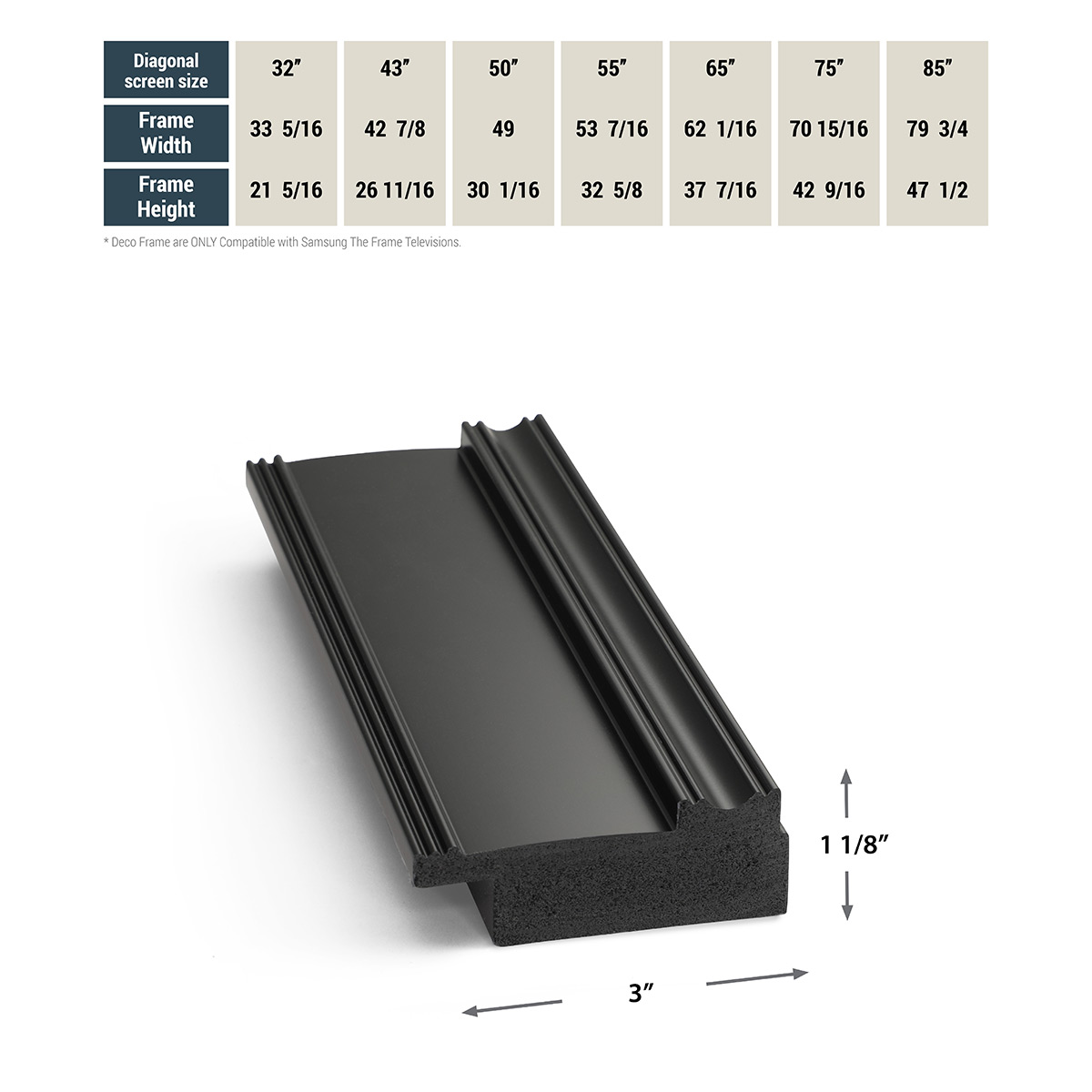 Deco TV Frames 75" Frame for Samsung The Frame TV 2021-2024