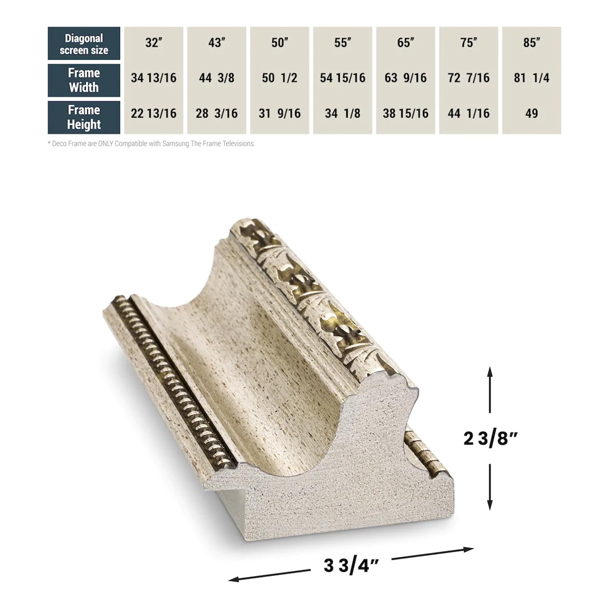 Deco TV Frames 75" Frame for Samsung The Frame TV 2021-2024