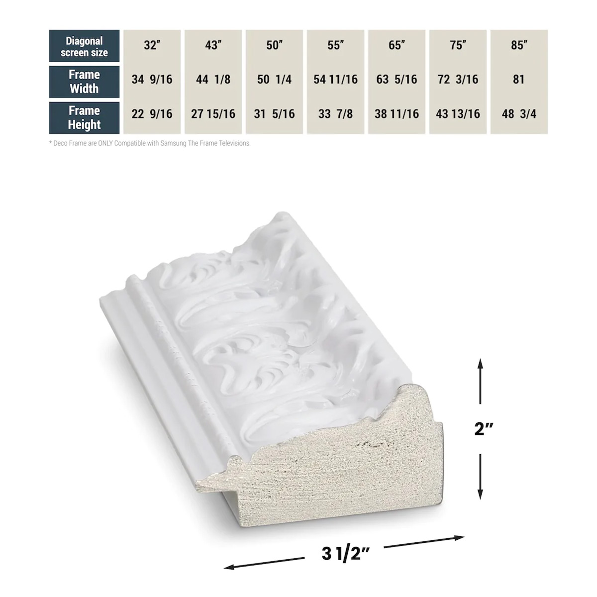 Deco TV Frames 85" Frame for Samsung The Frame TV 2021-2024