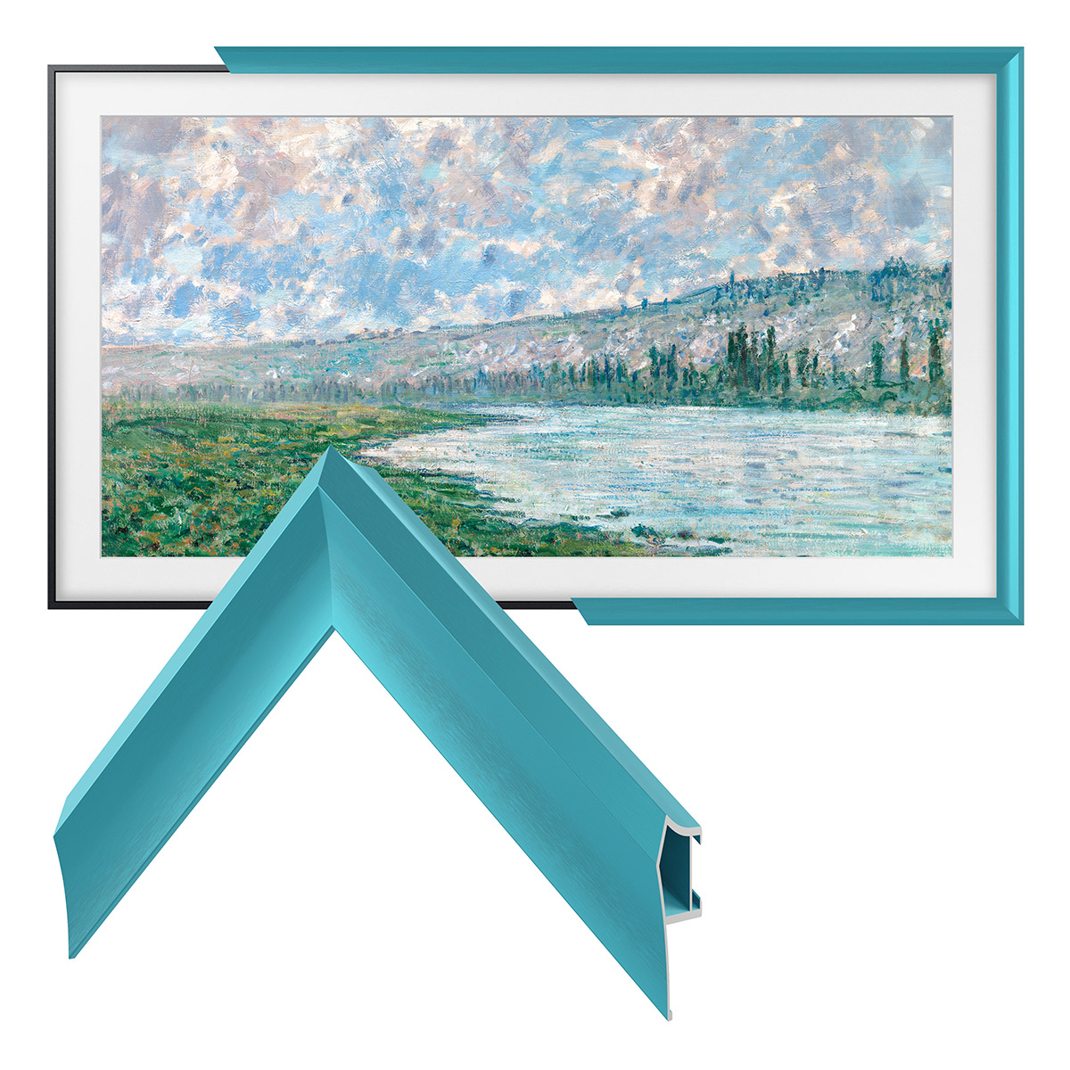 Deco TV Frames 55" Alloy Prismatic Frame for Samsung The Frame TV 2021-2024