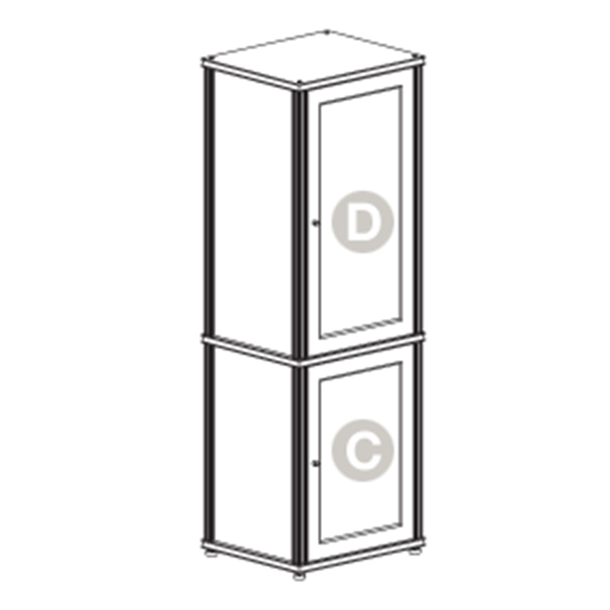 Salamander Designs Synergy 703 Single AV Cabinet - Picture 3 of 3